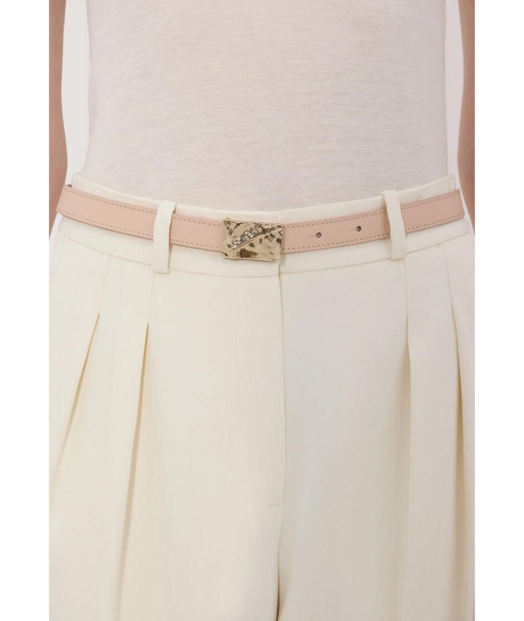 LOULOU DE SAISON Бежевый кожаный ремень, фото 2