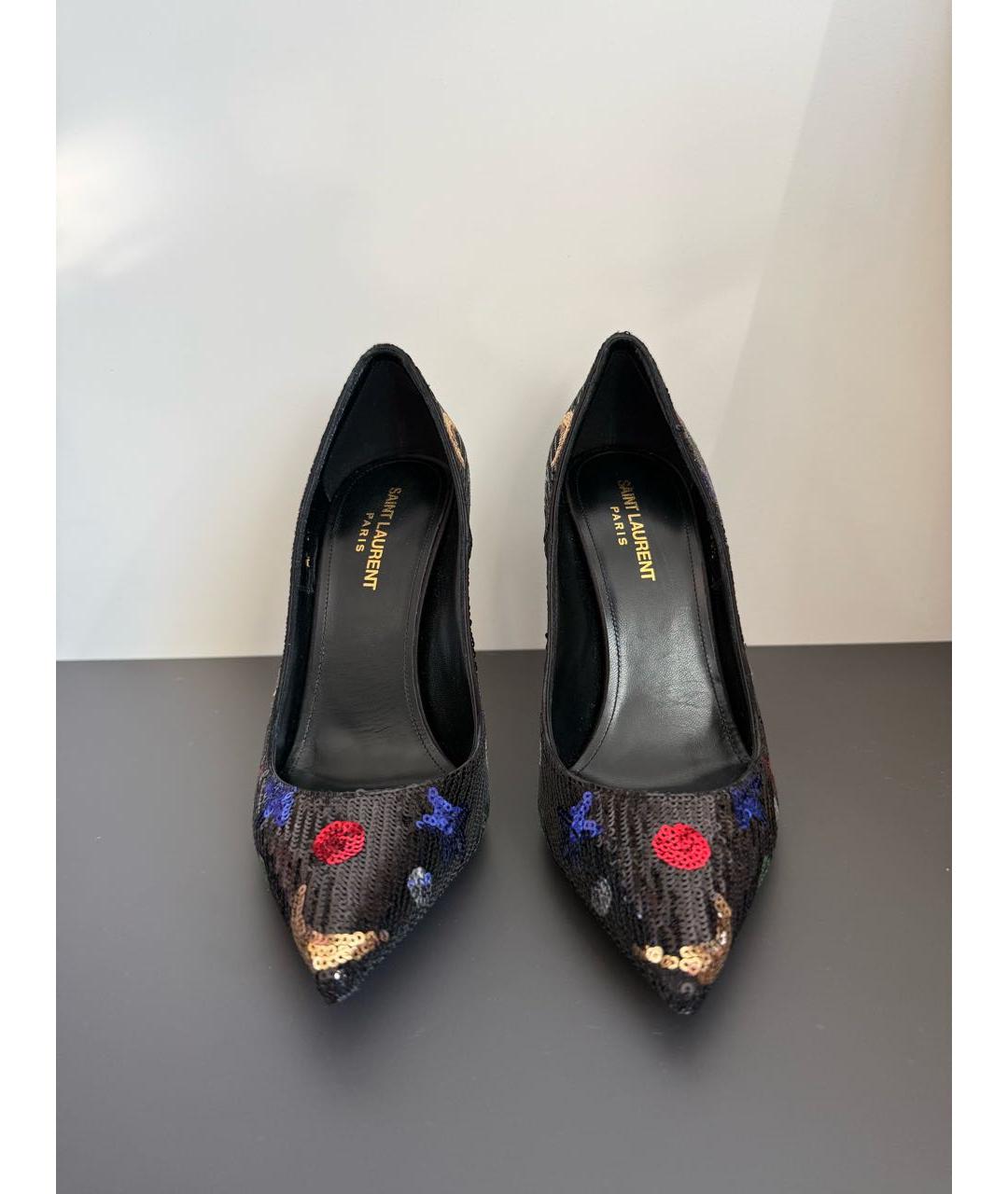 SAINT LAURENT Мульти текстильные туфли, фото 2