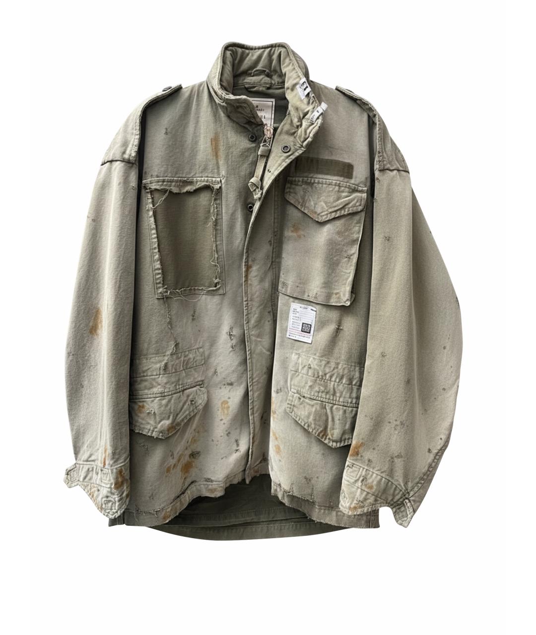 Mihara Yasuhiro Хаки хлопковая куртка, фото 1