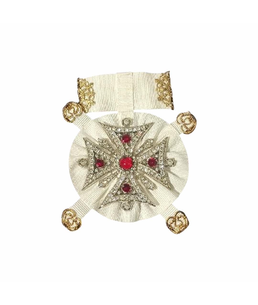 DOLCE&GABBANA Белая булавка / брошь, фото 1