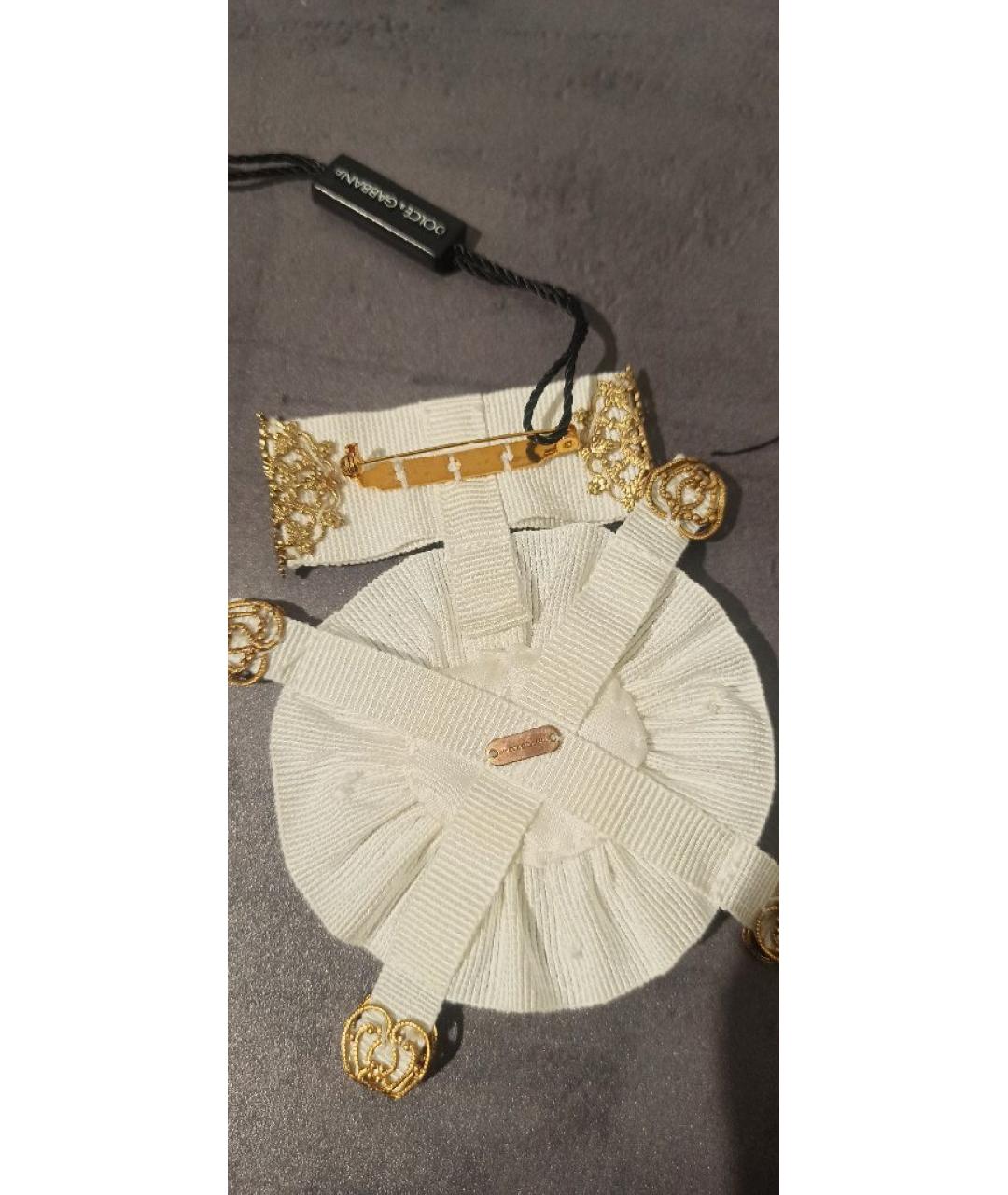 DOLCE&GABBANA Белая булавка / брошь, фото 5