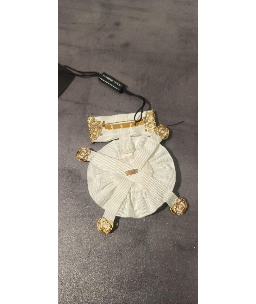 DOLCE&GABBANA Белая булавка / брошь, фото 4