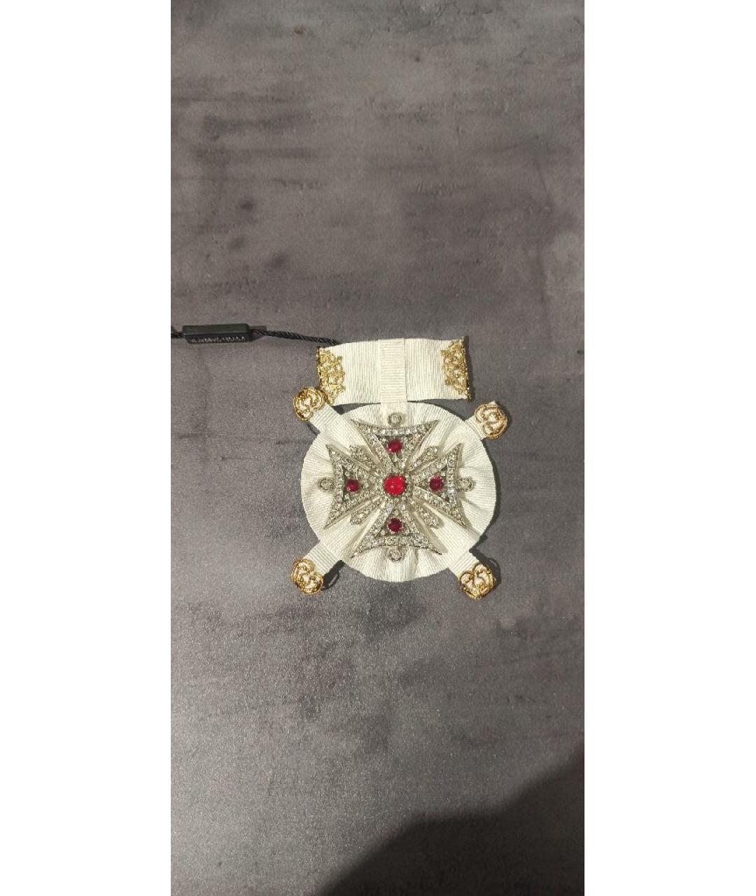 DOLCE&GABBANA Белая булавка / брошь, фото 7