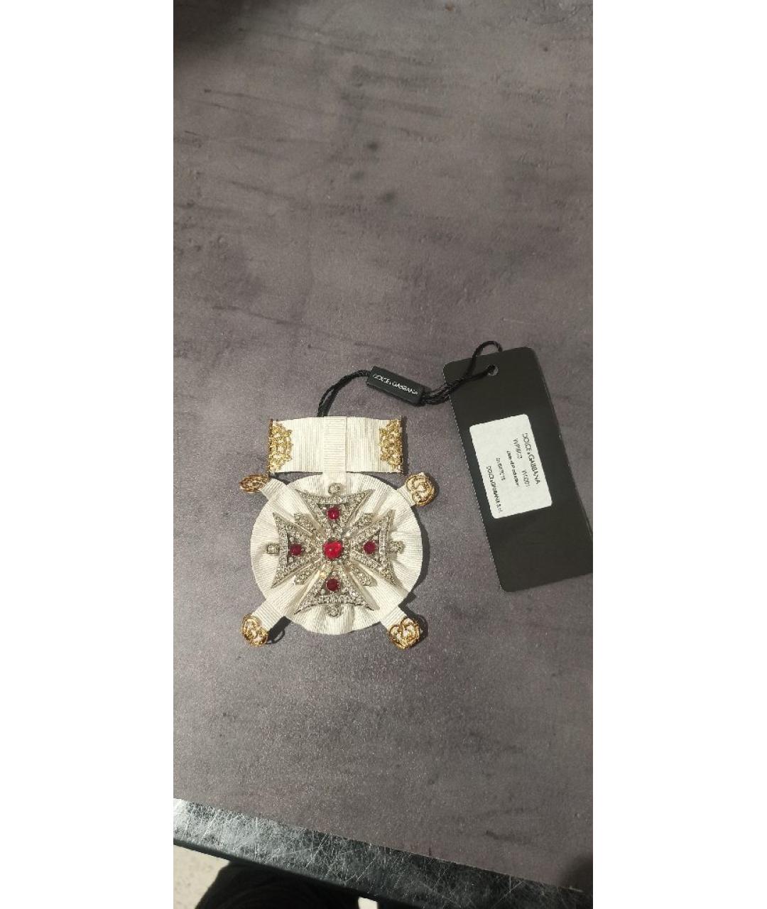 DOLCE&GABBANA Белая булавка / брошь, фото 6