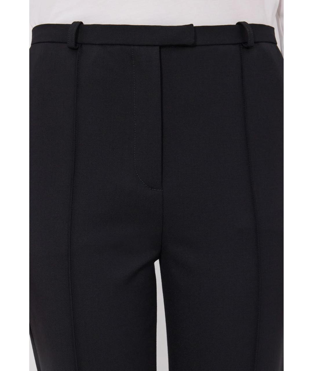 LOULOU DE SAISON Черные шерстяные брюки узкие, фото 2