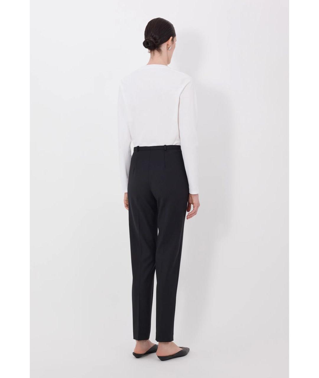 LOULOU DE SAISON Черные шерстяные брюки узкие, фото 5