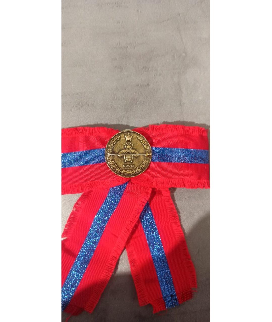 GUCCI Красная булавка / брошь, фото 4