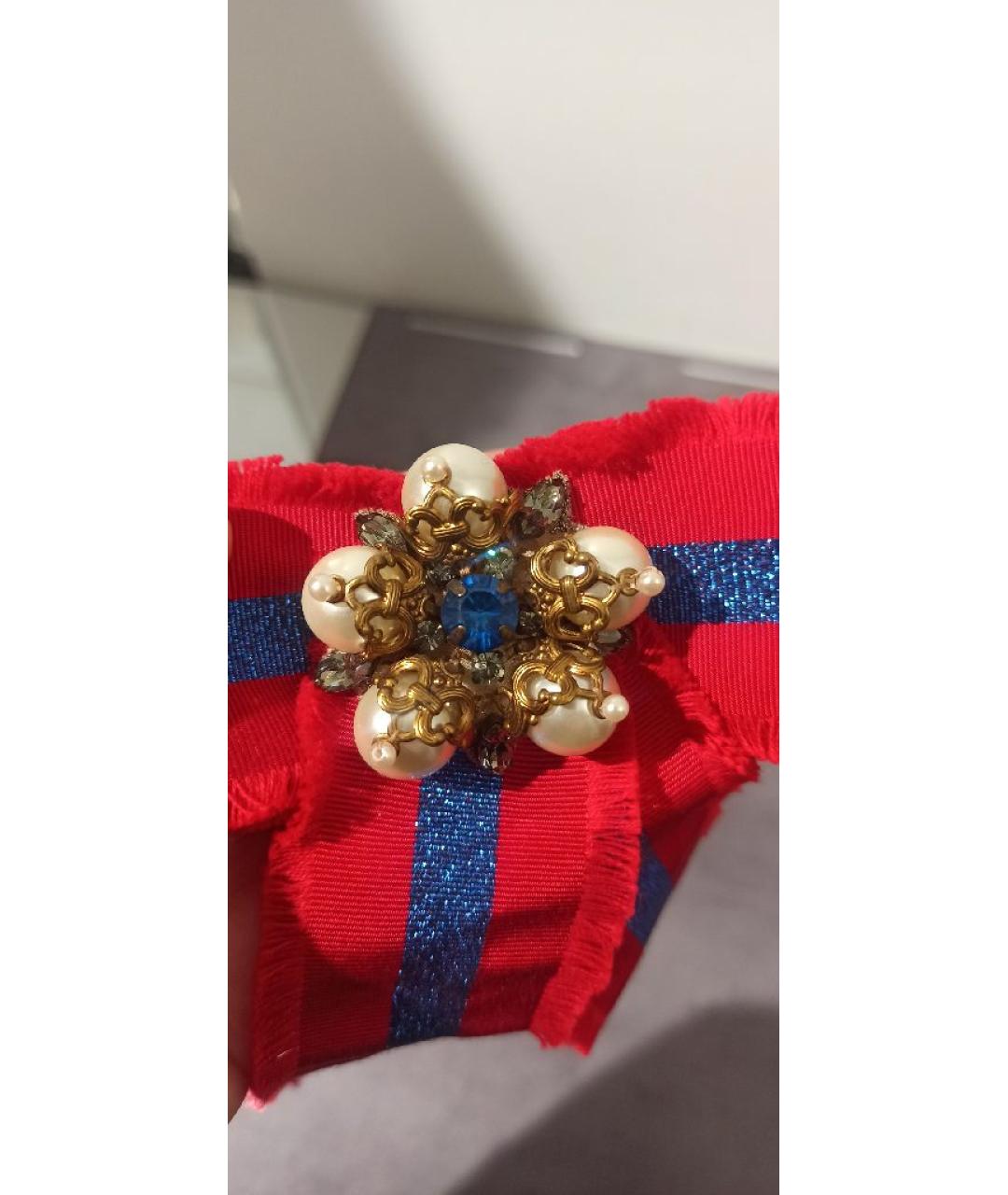 GUCCI Красная булавка / брошь, фото 5