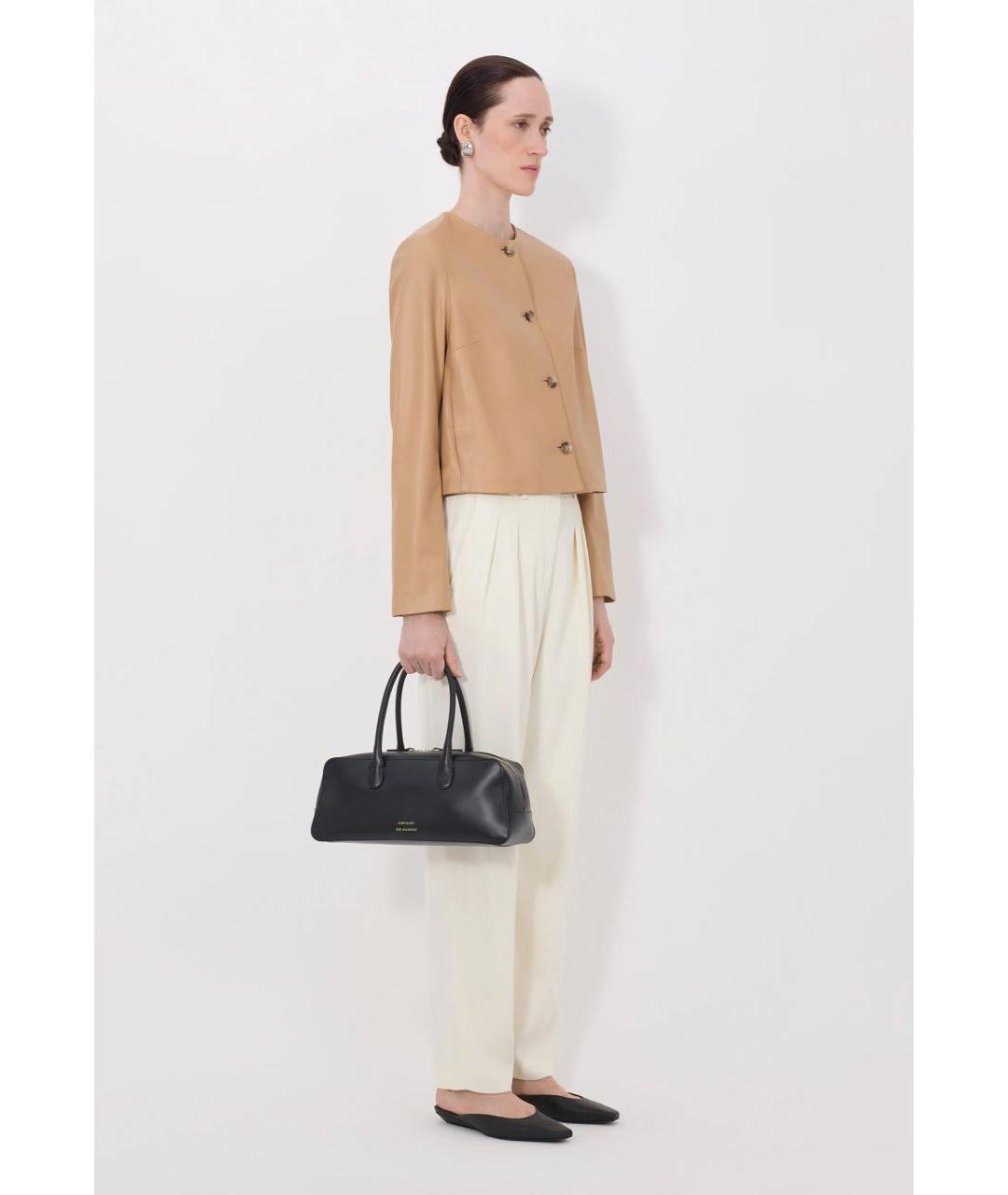 LOULOU DE SAISON Бежевая кожаная куртка, фото 5