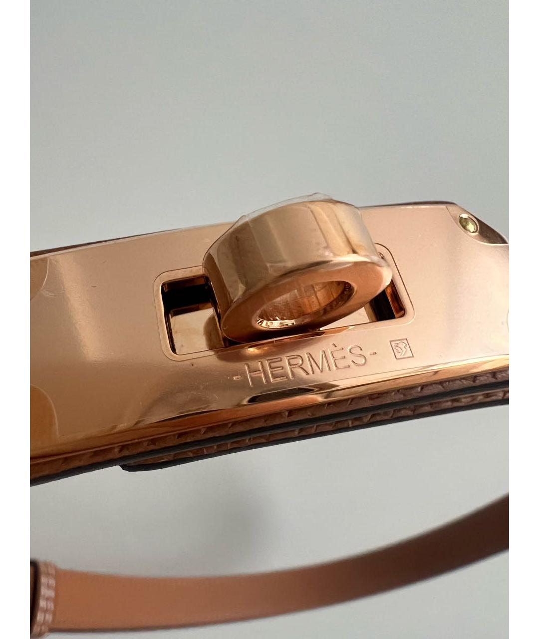 HERMES Коричневый кожаный ремень, фото 6