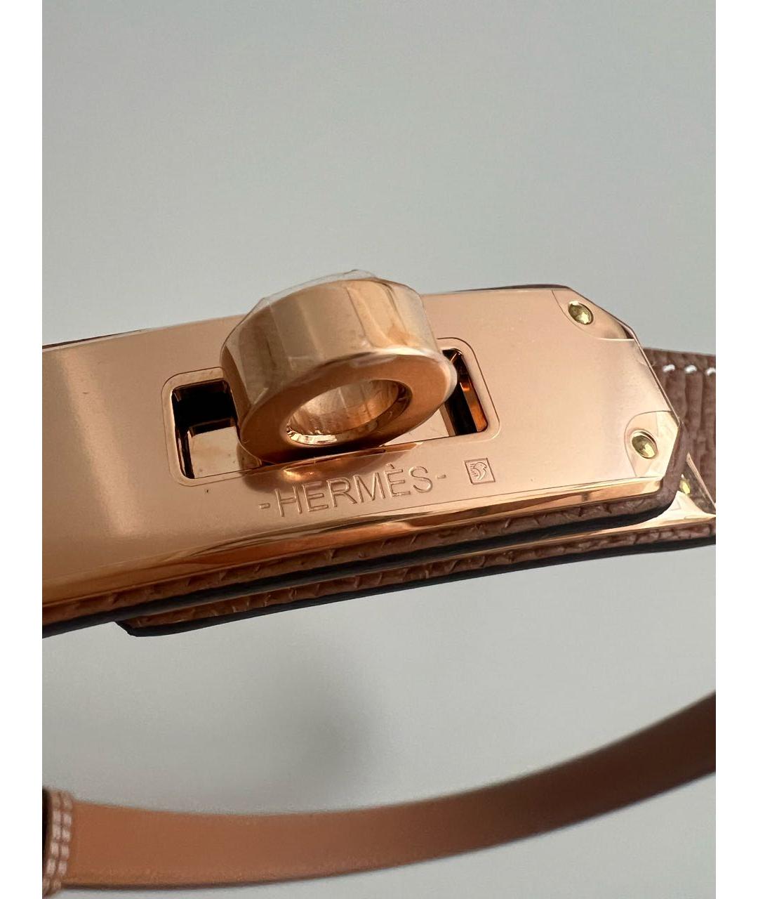 HERMES Коричневый кожаный ремень, фото 4