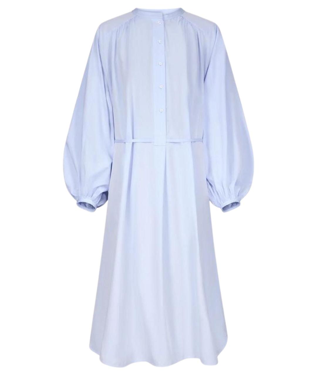 LOULOU DE SAISON Голубое хлопковое повседневное платье, фото 1