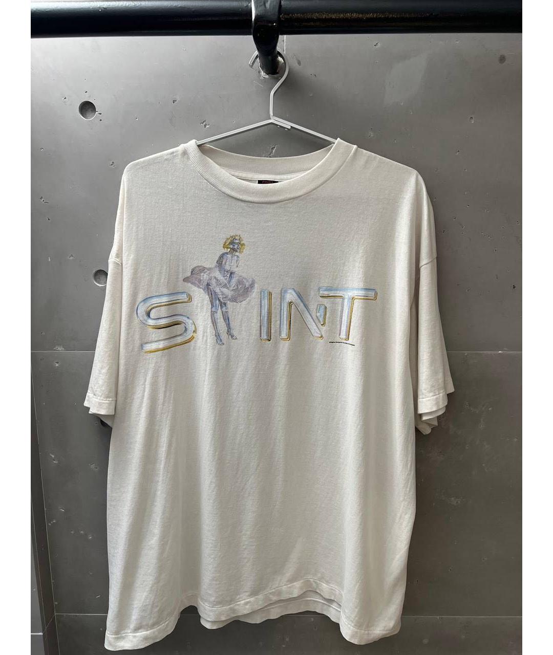 Saint Michael Белая хлопковая футболка, фото 3