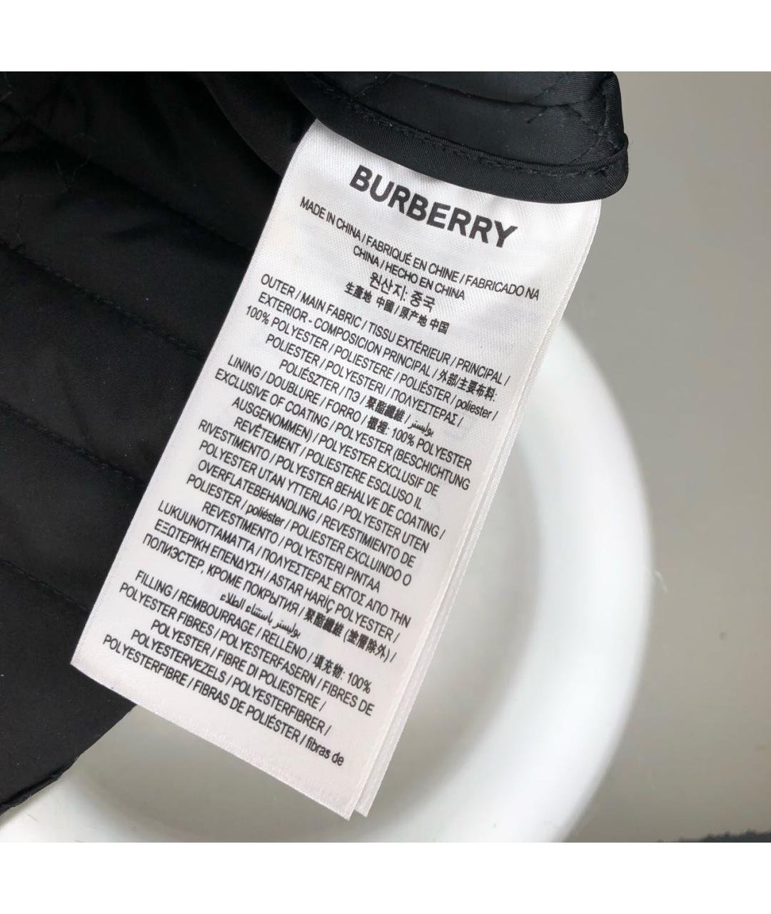 BURBERRY Черная полиэстеровая юбка мини, фото 5