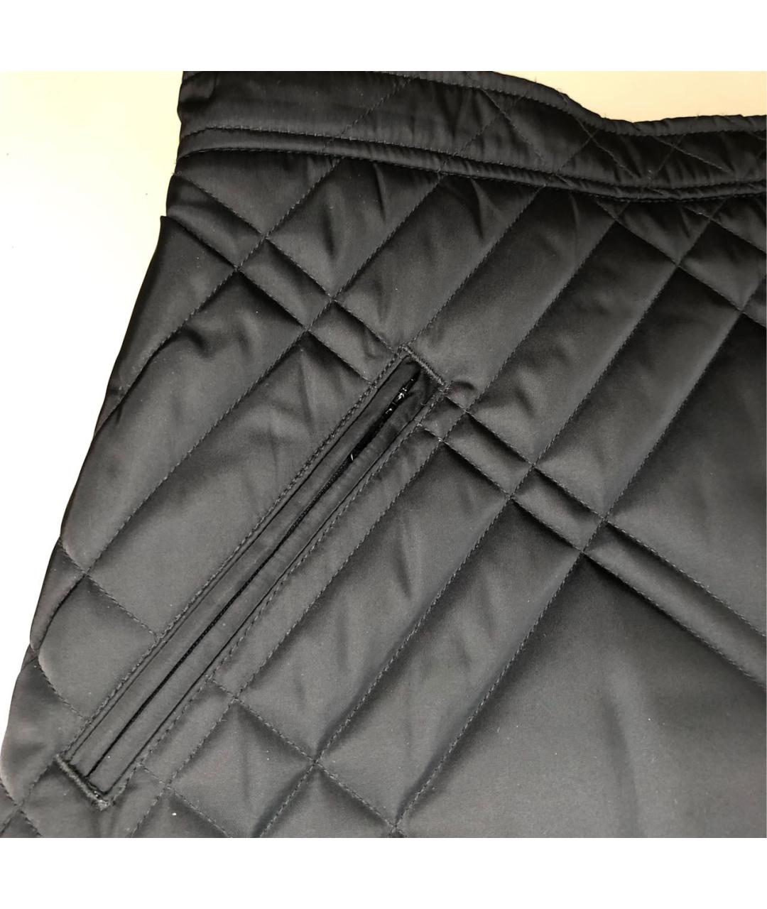 BURBERRY Черная полиэстеровая юбка мини, фото 4