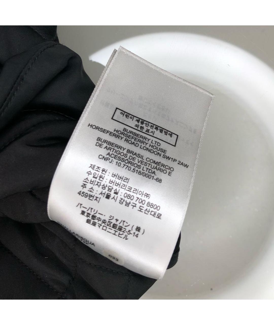 BURBERRY Черная полиэстеровая юбка мини, фото 6