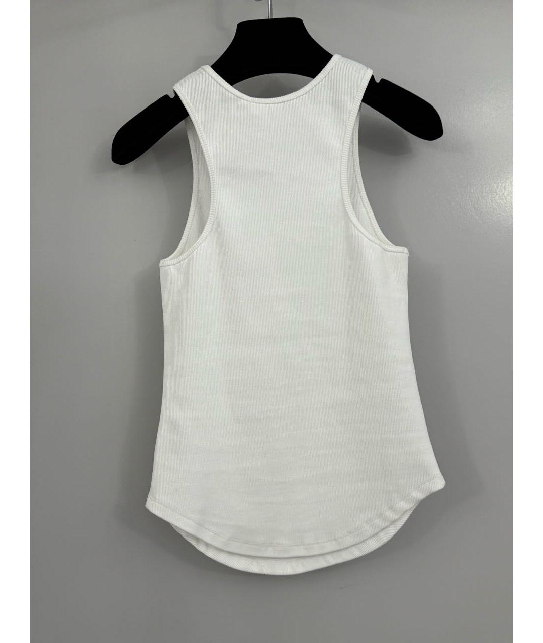 ZIMMERMANN Белая хлопко-эластановая майка, фото 2