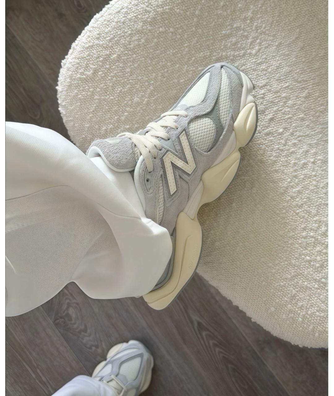 NEW BALANCE Белые замшевые низкие кроссовки / кеды, фото 4