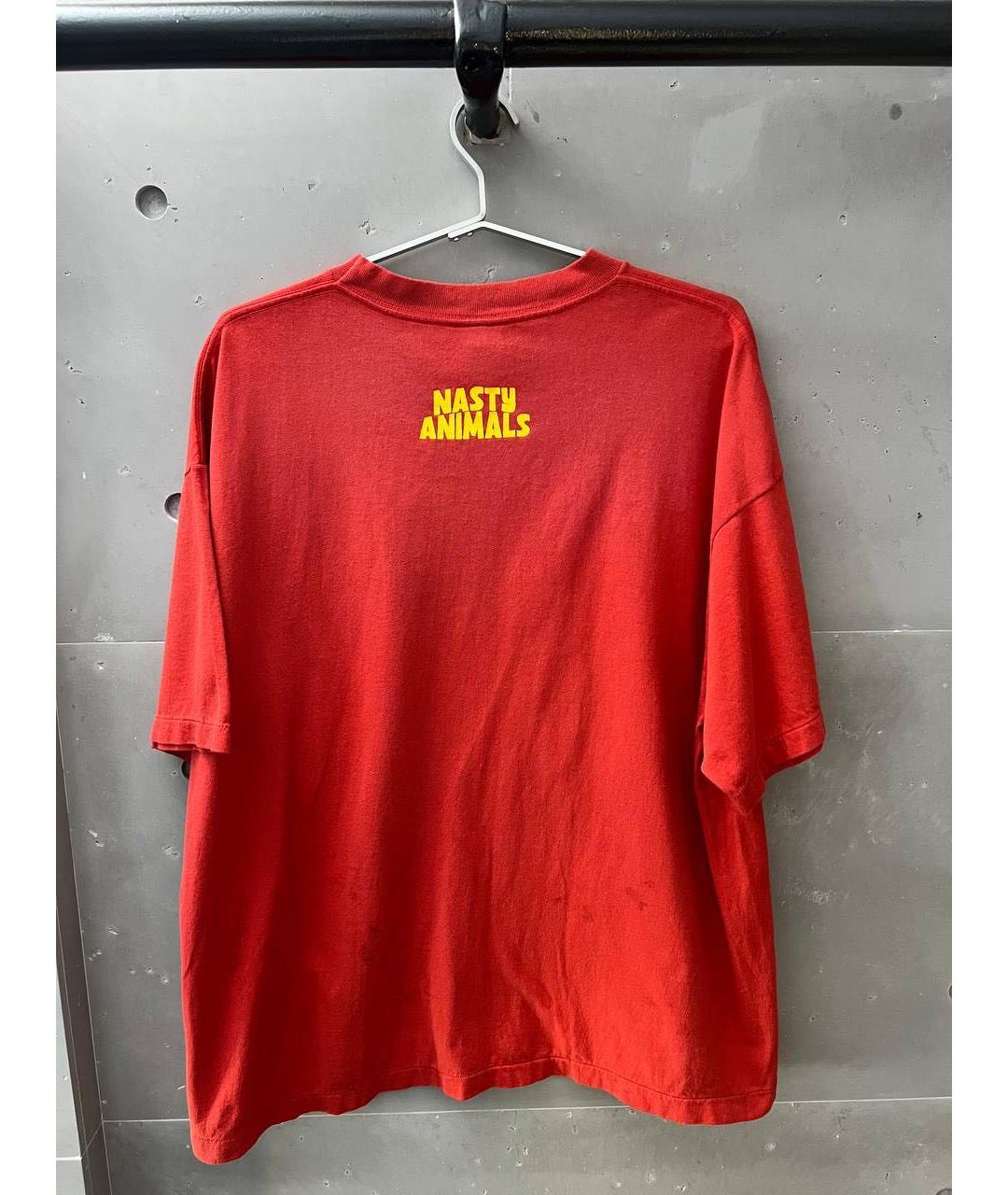 Saint Michael Красная хлопковая футболка, фото 2