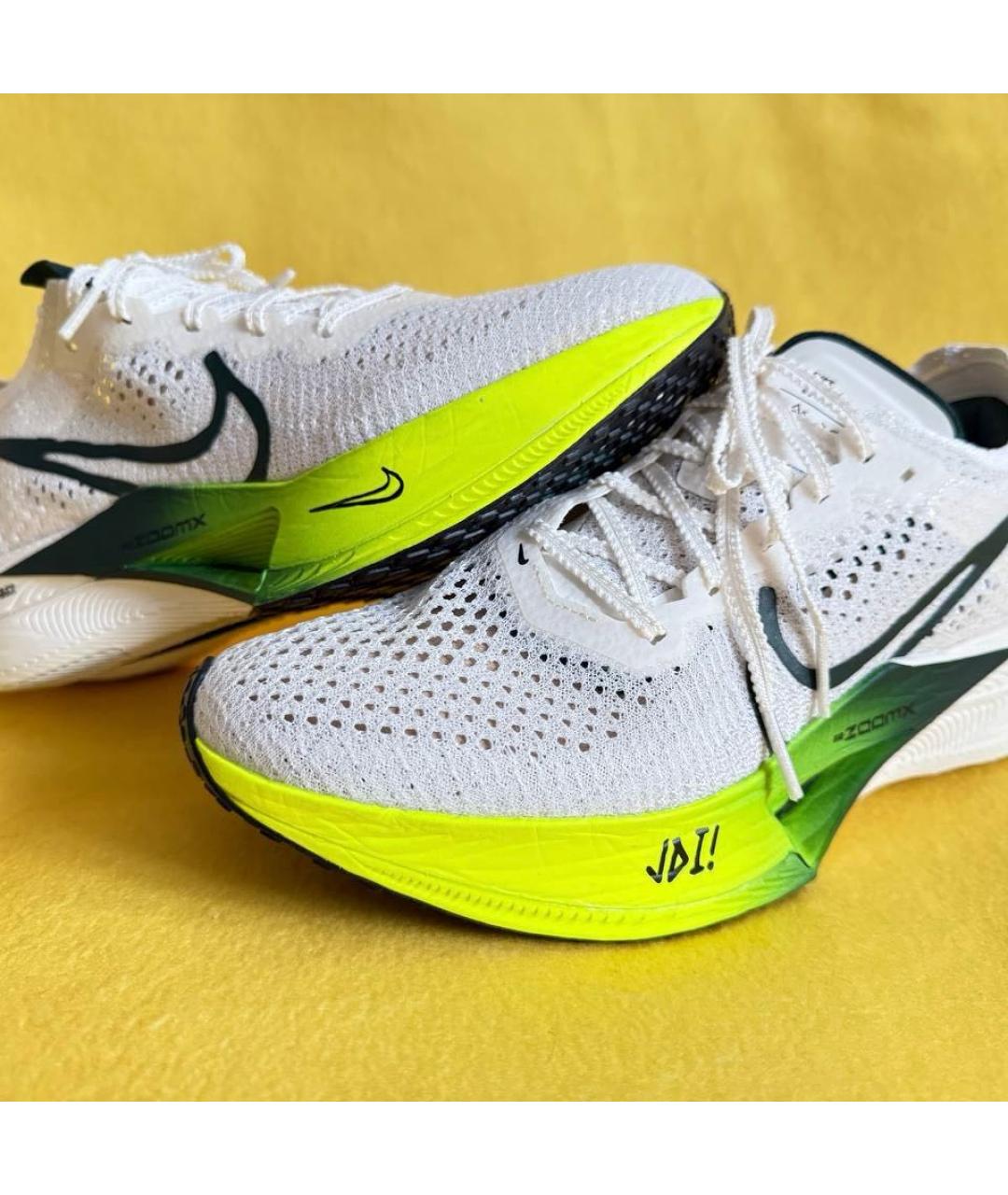 NIKE Белые текстильные кроссовки, фото 6