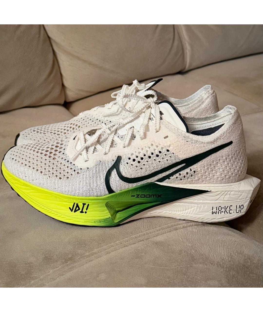 NIKE Белые текстильные кроссовки, фото 8