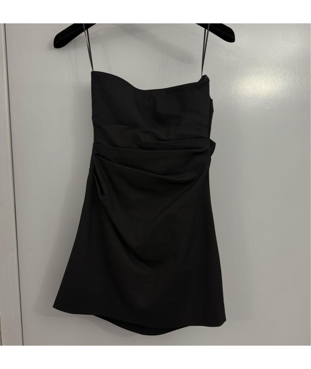 MISHA COLLECTION Черное коктейльное платье, фото 2