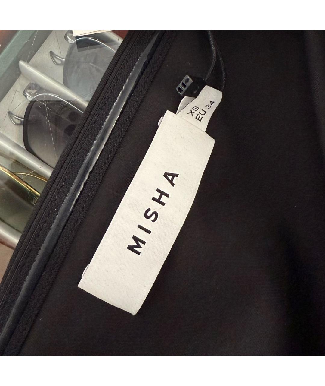 MISHA COLLECTION Черное коктейльное платье, фото 5