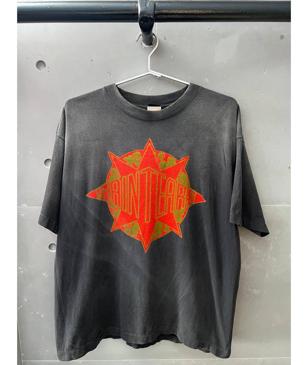 Saint Michael Антрацитовая хлопковая футболка, фото 3