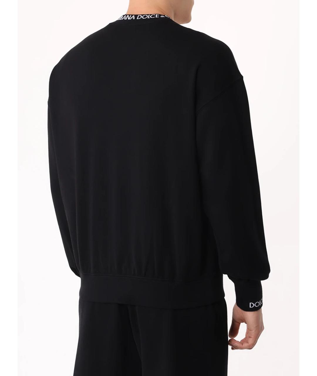 DOLCE&GABBANA Черный хлопковый спортивный костюм, фото 3