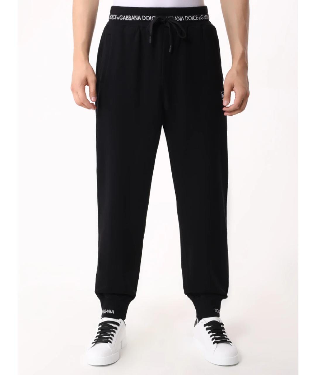 DOLCE&GABBANA Черный хлопковый спортивный костюм, фото 7