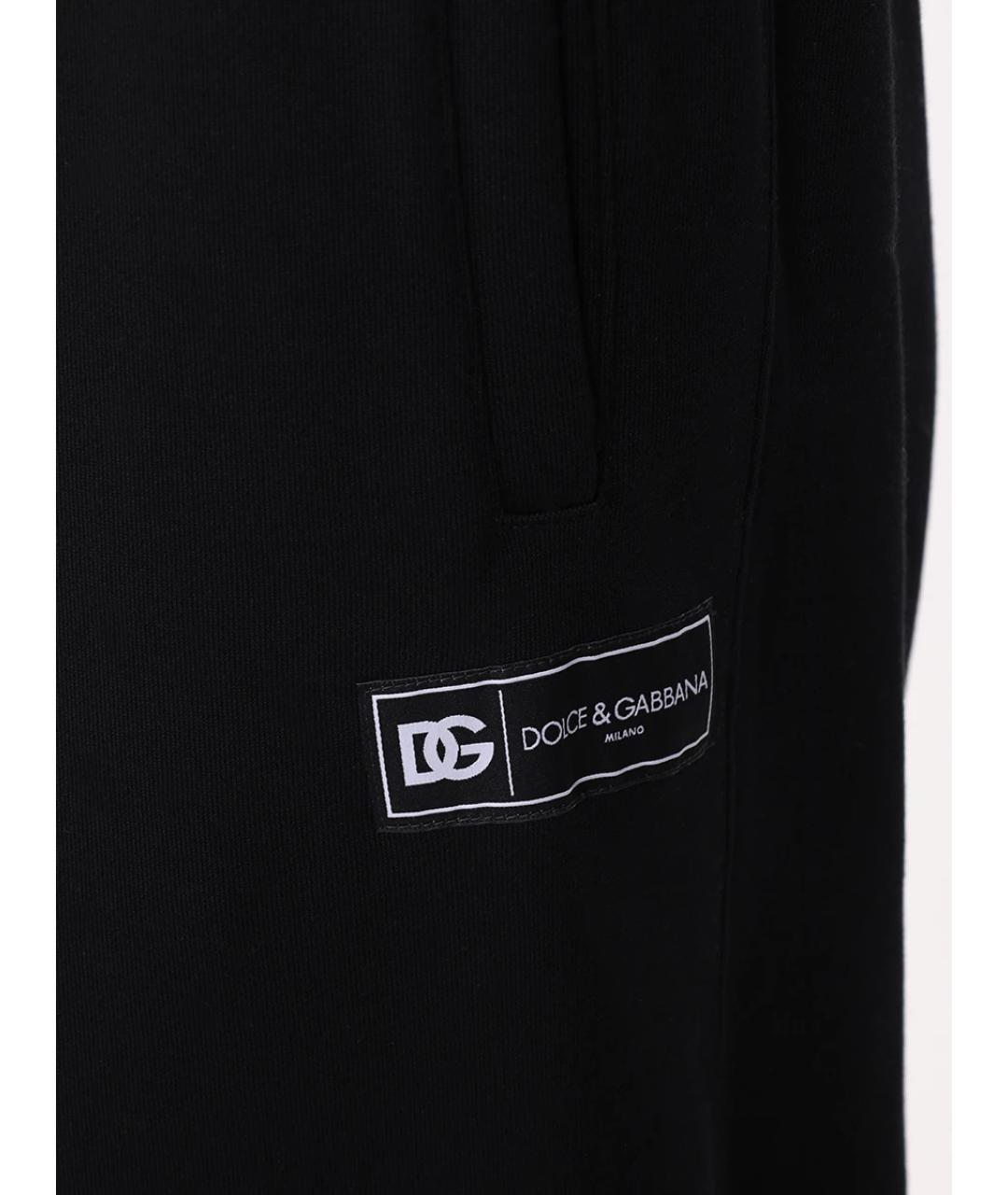 DOLCE&GABBANA Черный хлопковый спортивный костюм, фото 9