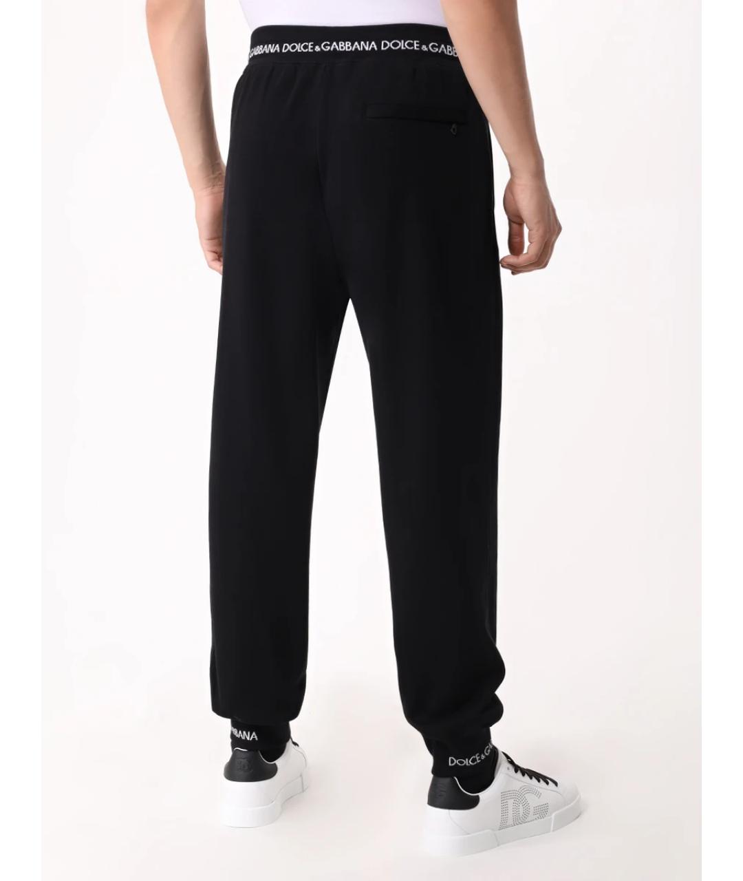 DOLCE&GABBANA Черный хлопковый спортивный костюм, фото 6