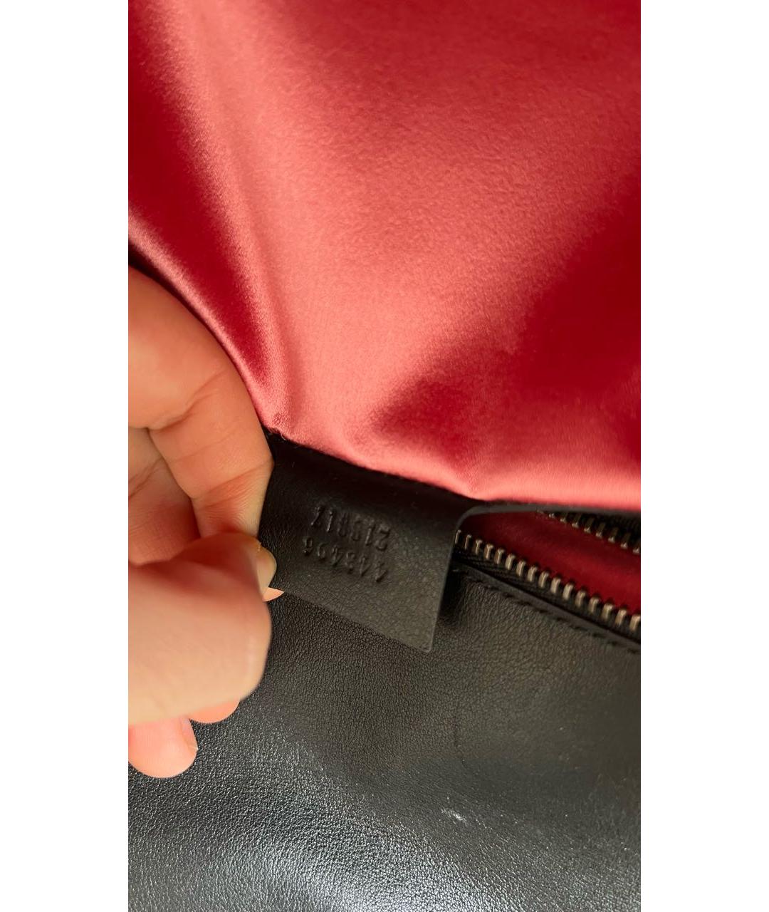 GUCCI Черная бархатная сумка через плечо, фото 6