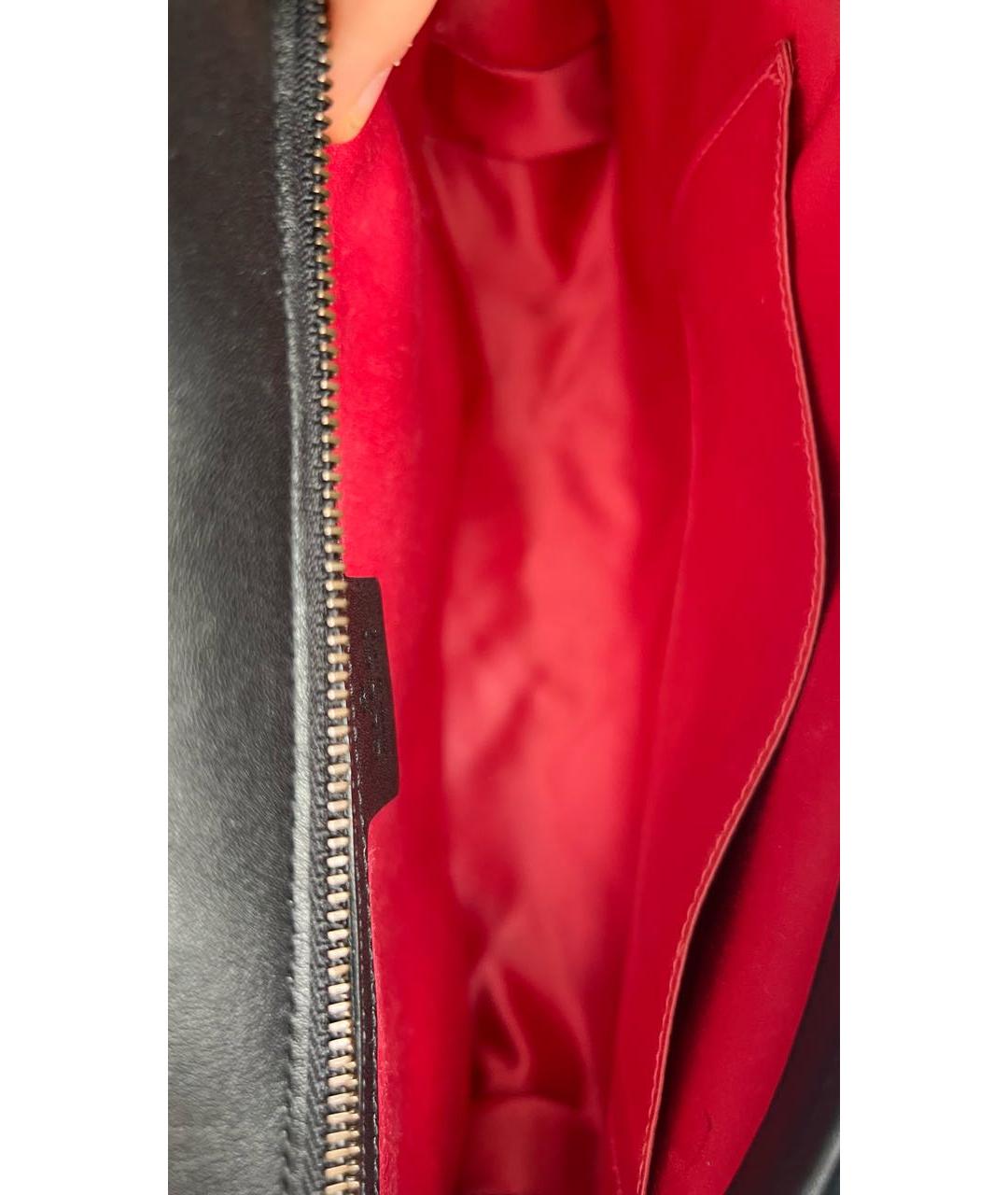 GUCCI Черная бархатная сумка через плечо, фото 4