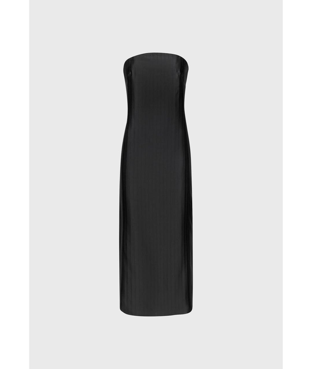 LOULOU DE SAISON Черное шелковое вечернее платье, фото 6