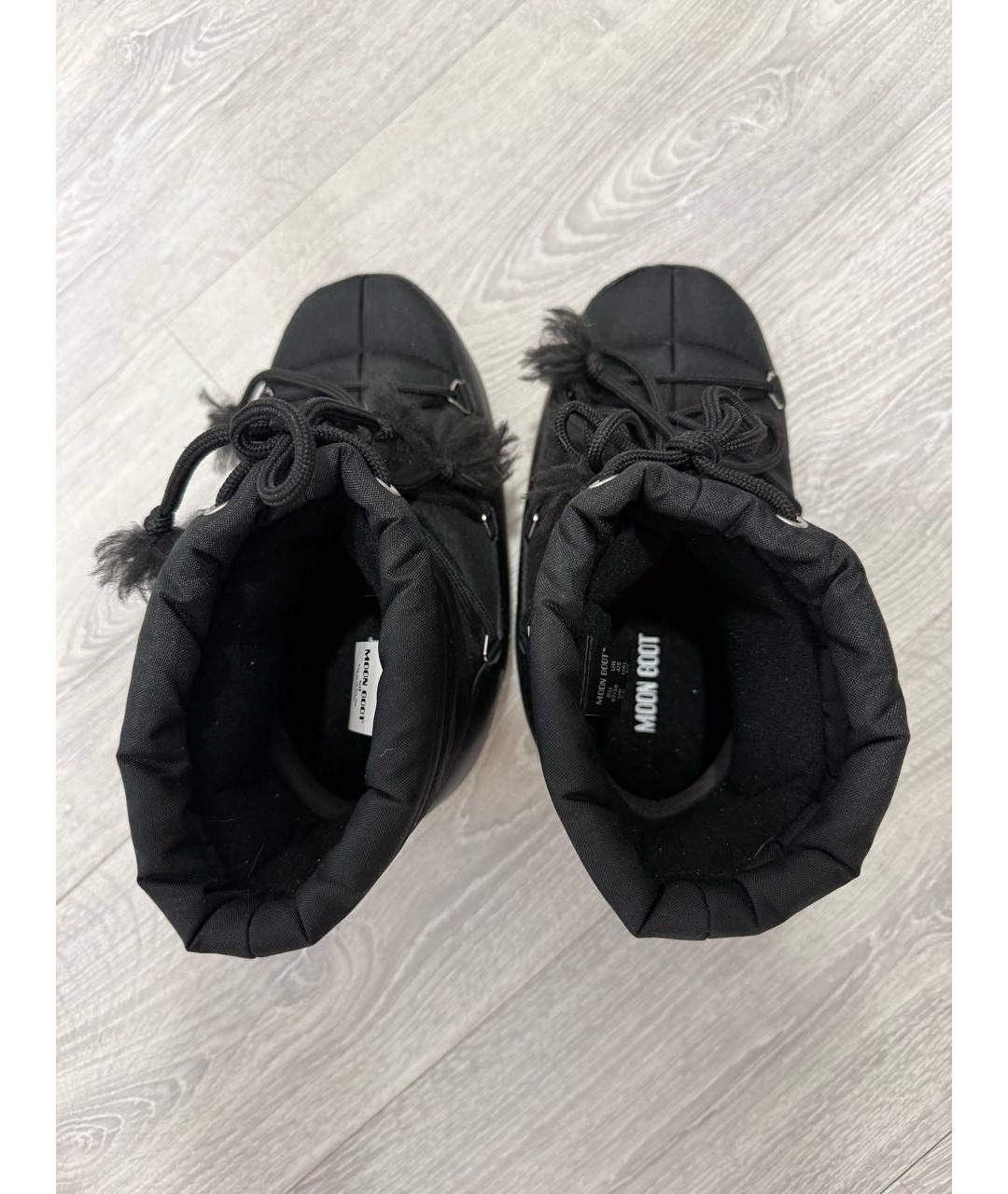 MOON BOOT Черные текстильные ботинки, фото 3