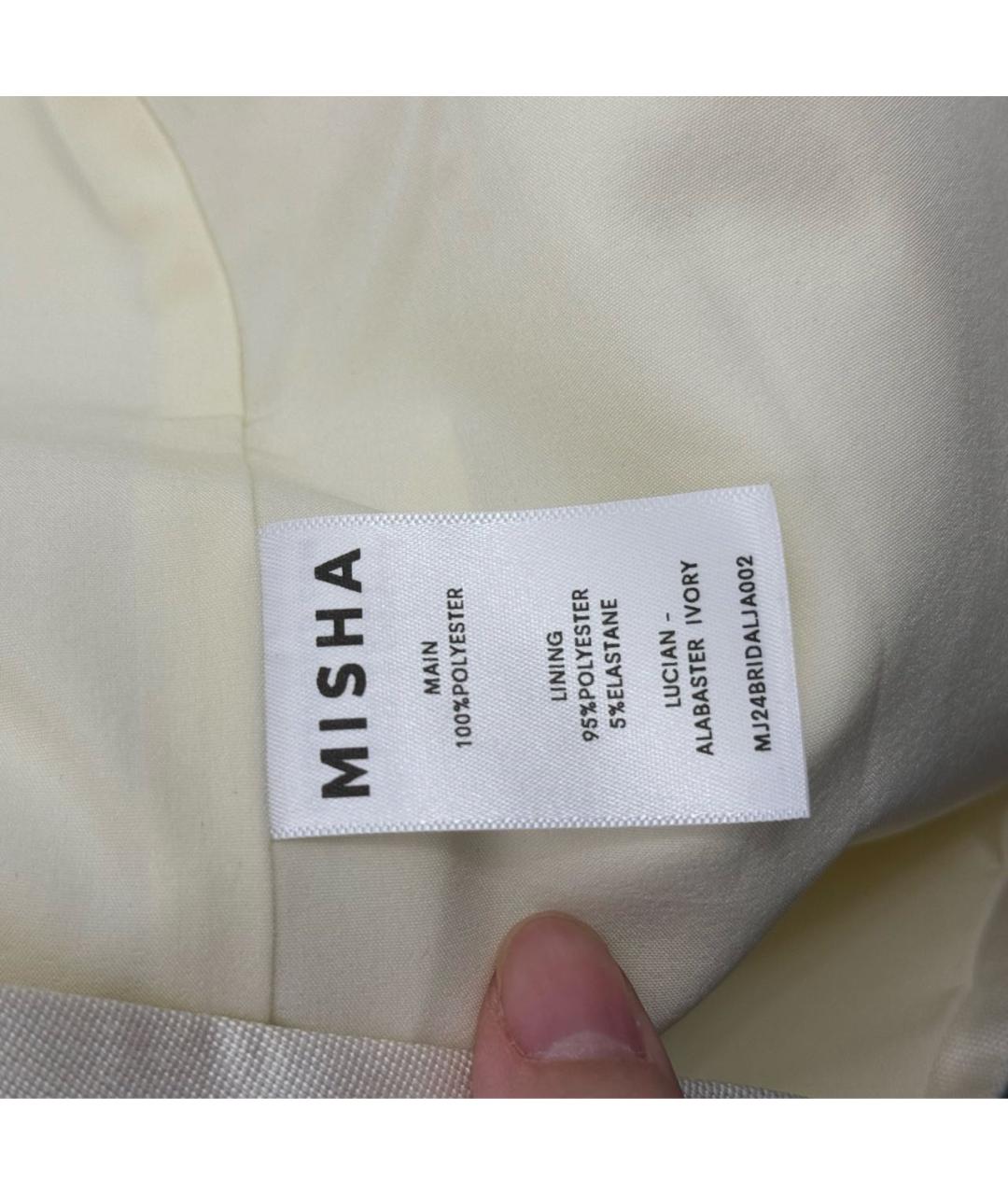 MISHA COLLECTION Бежевый полиэстеровый жакет/пиджак, фото 5