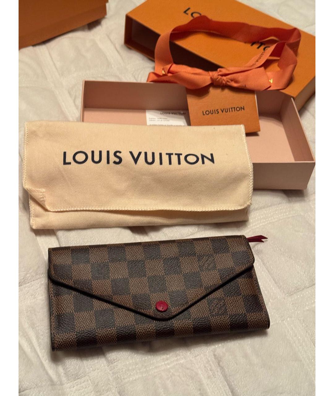 LOUIS VUITTON Коричневый кошелек, фото 2