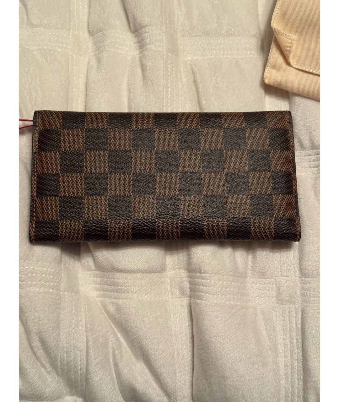 LOUIS VUITTON Коричневый кошелек, фото 4