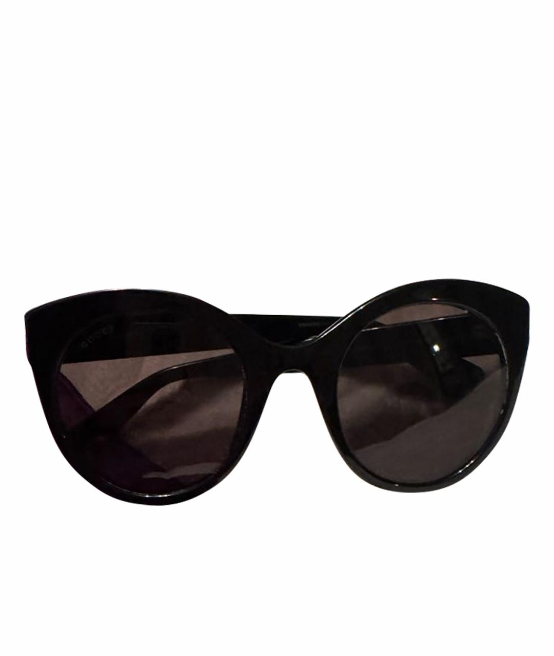 GUCCI Черные пластиковые солнцезащитные очки, фото 1