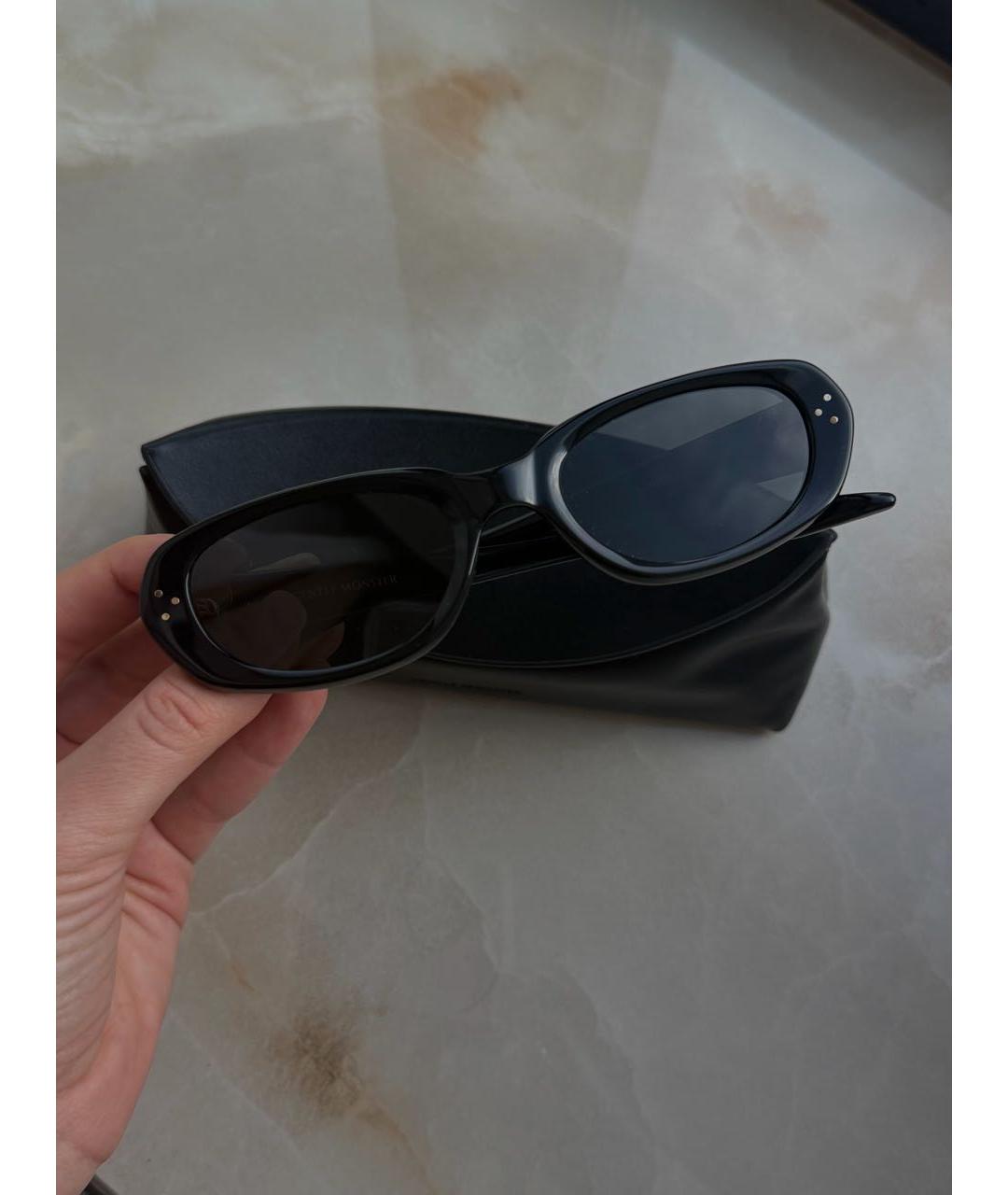 GENTLE MONSTER Черные пластиковые солнцезащитные очки, фото 5