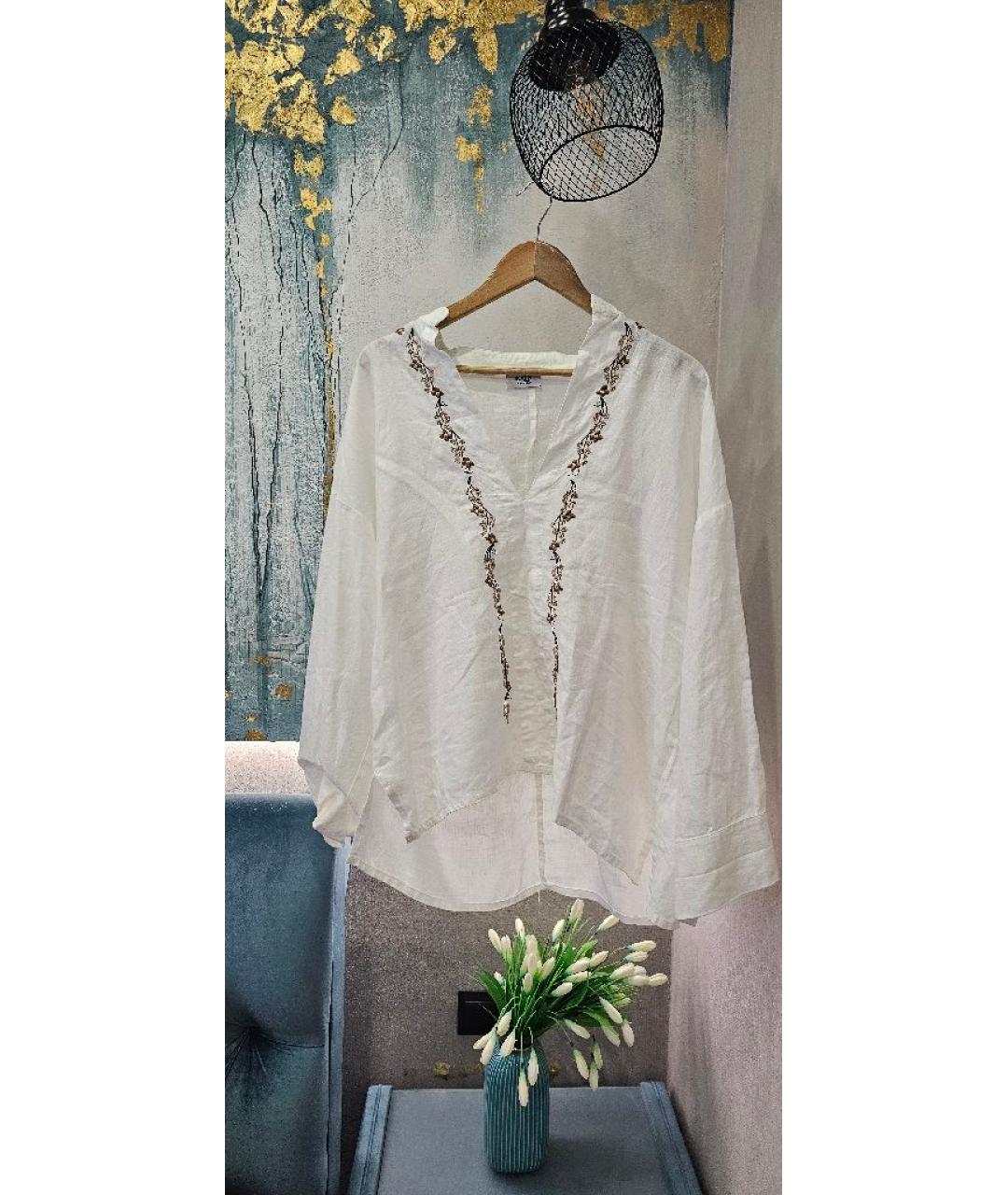 KATE SPADE Белая льняная рубашка, фото 5