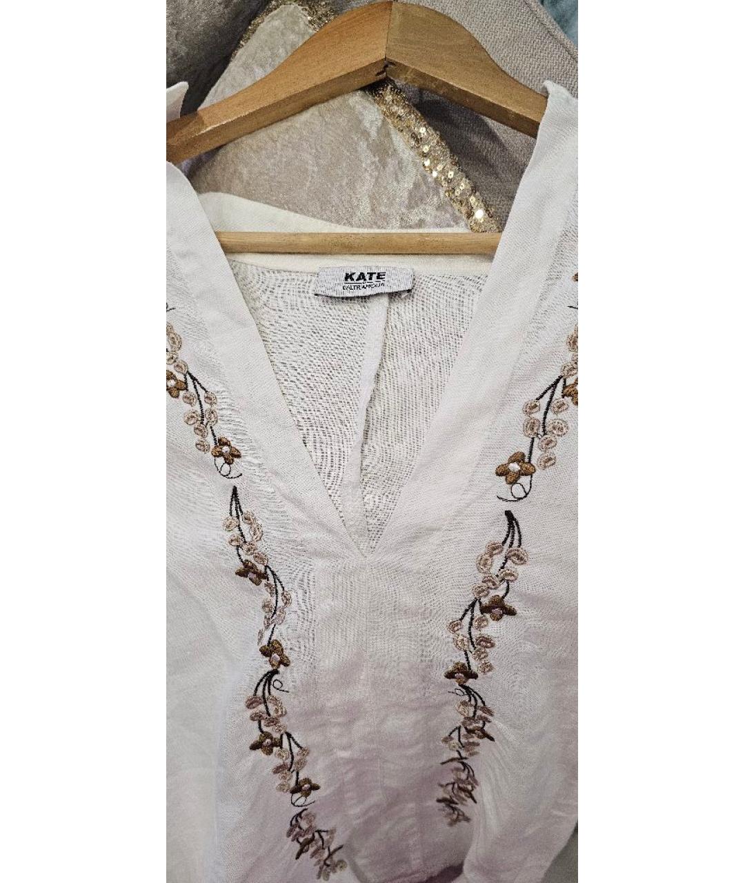 KATE SPADE Белая льняная рубашка, фото 2