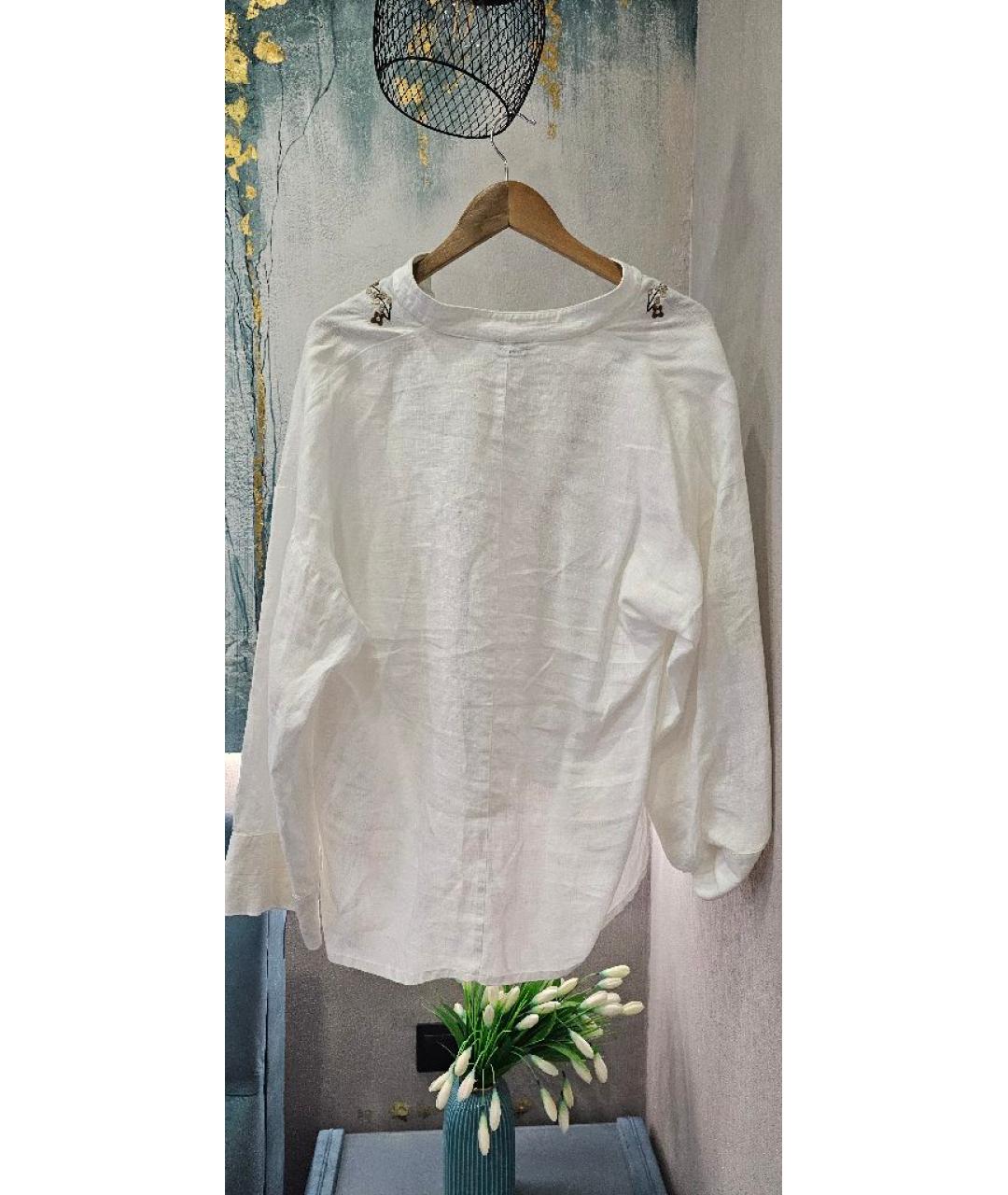 KATE SPADE Белая льняная рубашка, фото 4