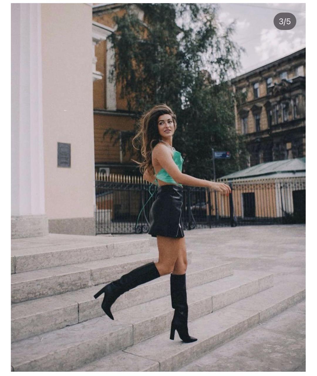 CASADEI Черные кожаные сапоги, фото 8