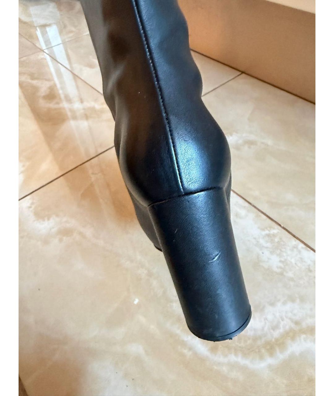 CASADEI Черные кожаные сапоги, фото 6