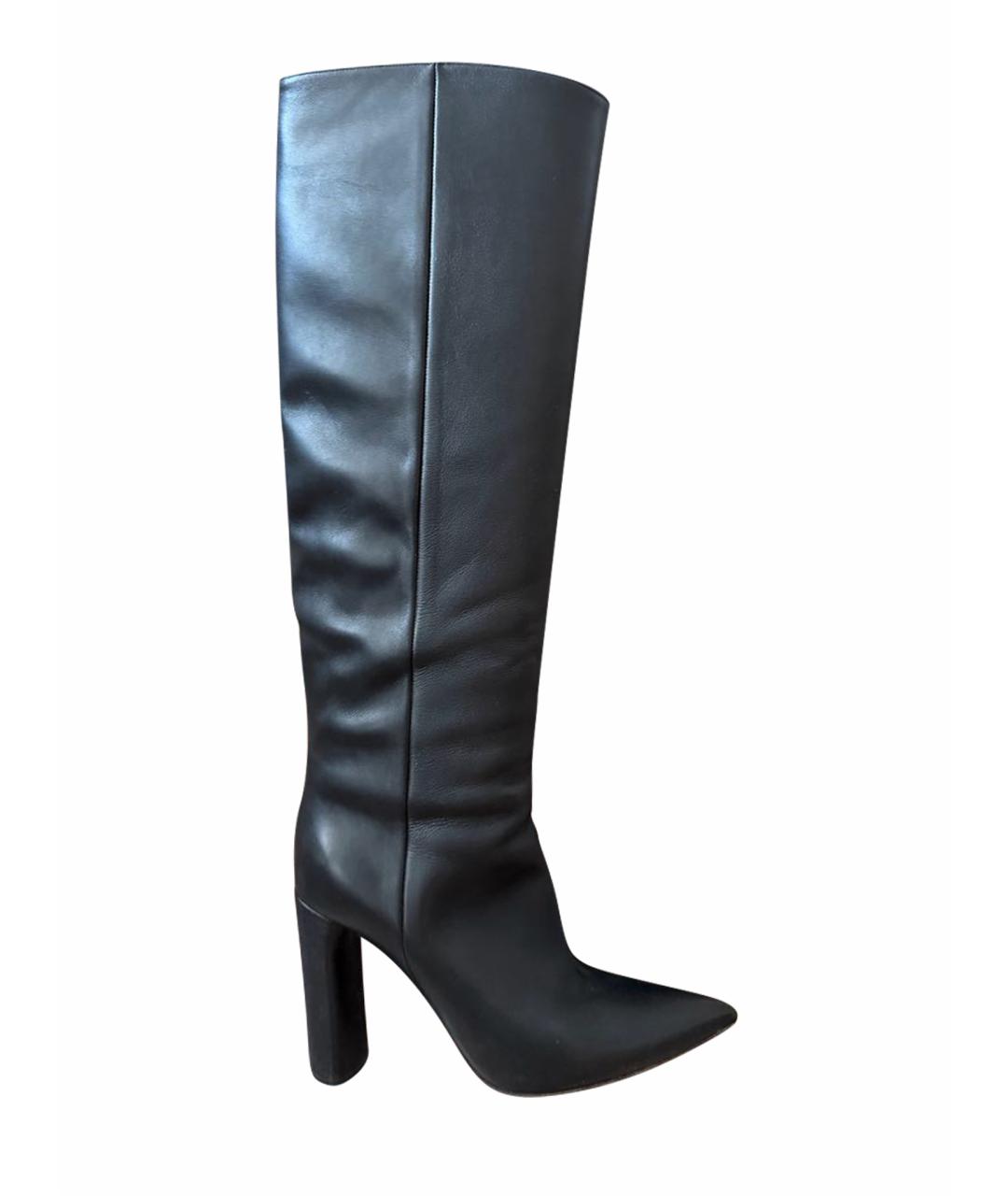 CASADEI Черные кожаные сапоги, фото 1