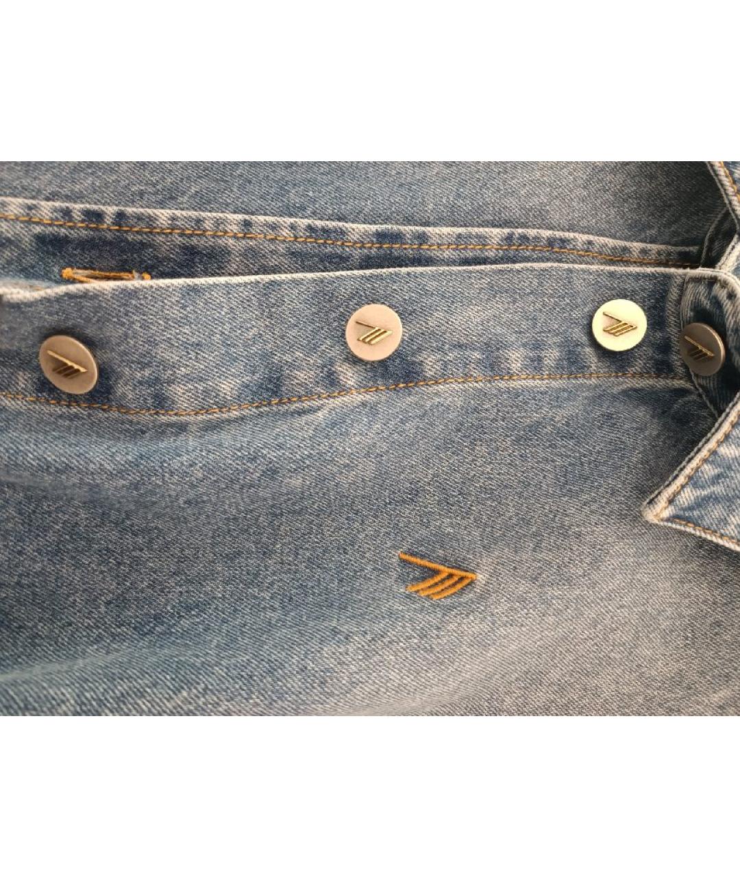 THE ATTICO Голубая хлопковая рубашка, фото 4