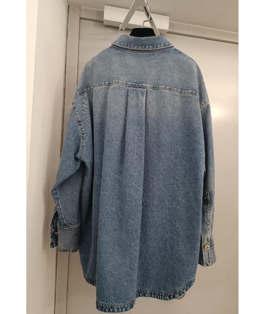 THE ATTICO Голубая хлопковая рубашка, фото 2