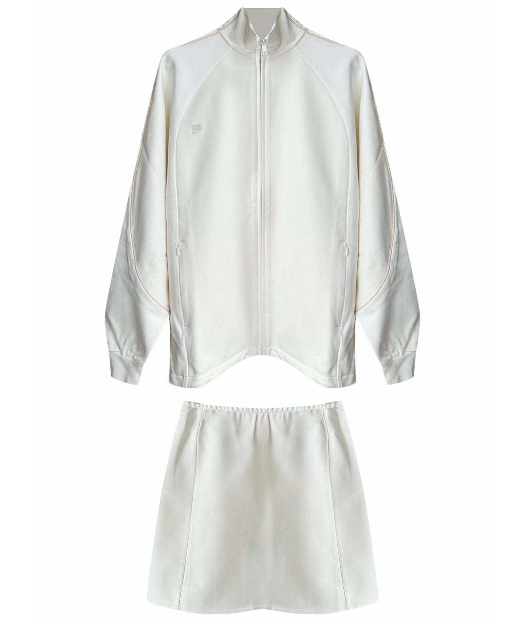 THE PANGAIA Белый хлопковый костюм с юбками, фото 1